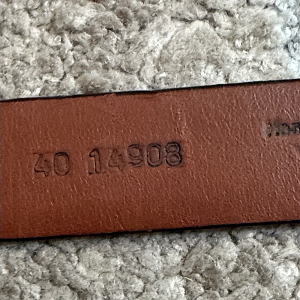 ONYX by Brighton 14903 Men’s Brown Crocodile Leather Belt- size 40 inches - Picture 5 of 9
